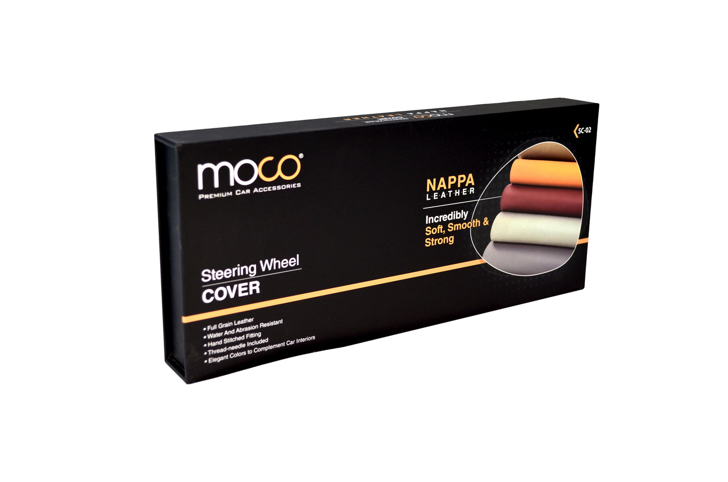 Nappa Leather Steering Wheel Cover (XL)