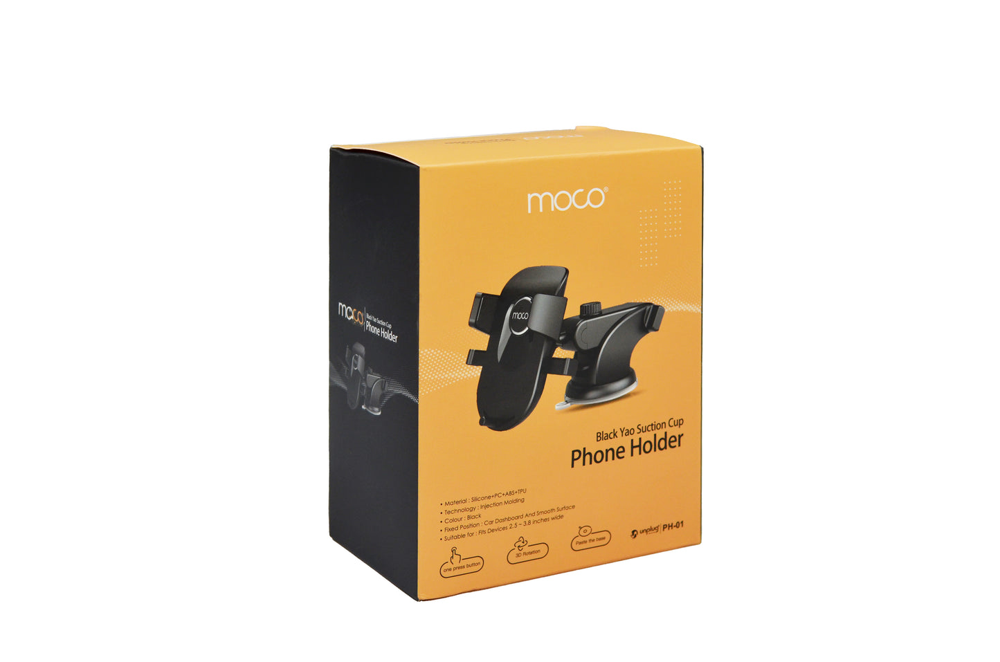 Mobile Phone Holder Black Yao Suction Cup