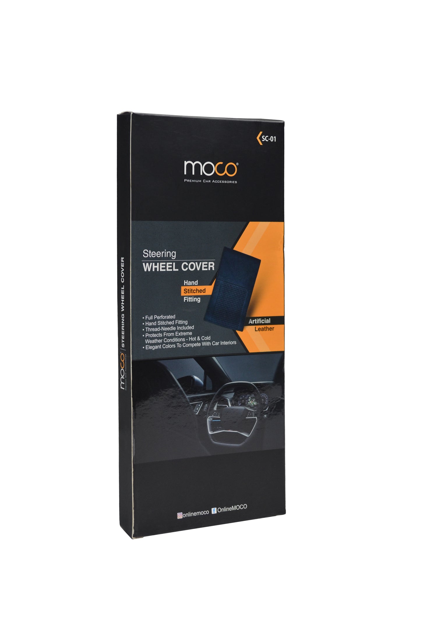 Leatherette Sewing Steering Cover (2x Comfort)