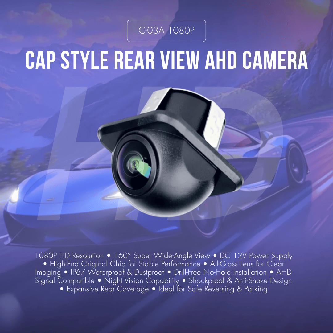 1080p High Definition Cap Style Rear View AHD Camera