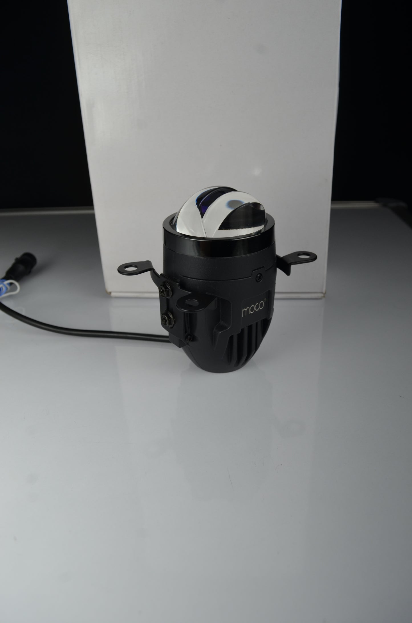 2.0" Lazer Eye (5000K+4300K) LED FOG Lamp Projector 110 Watts Crystal Blue Lens