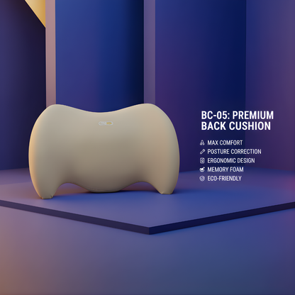 Leatherette Memory Back Cushion (3x Comfort)