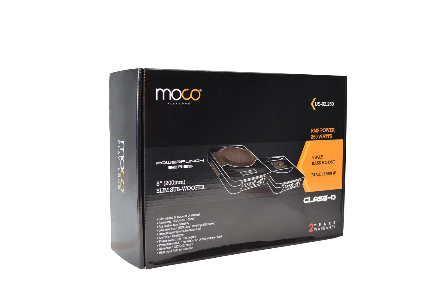8.0" Slim Under-Seat Subwoofer