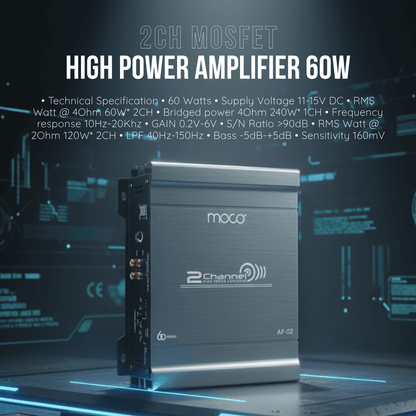 2CH Mosfet High Power Amplifier 60W