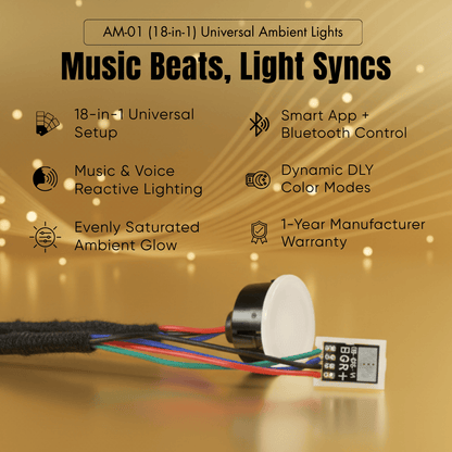 Universal Ambient Lights (18Pcs) Mobile App Control