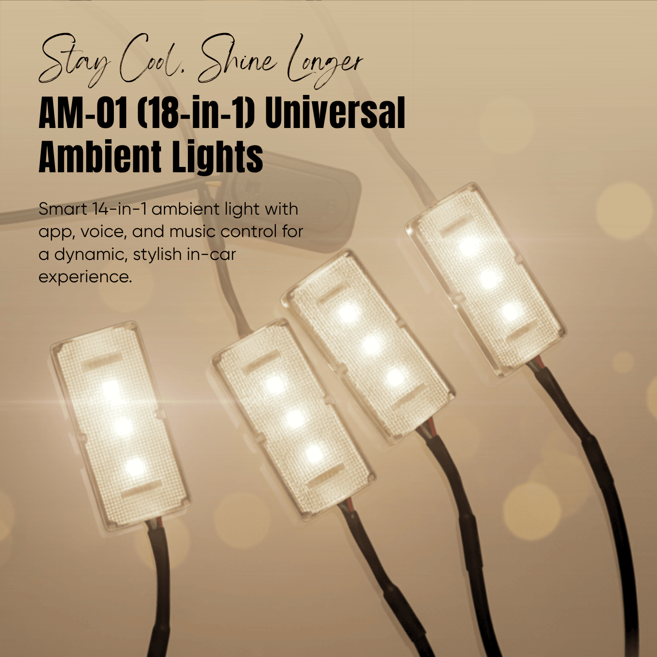 Universal Ambient Lights (14Pcs) Mobile App Control
