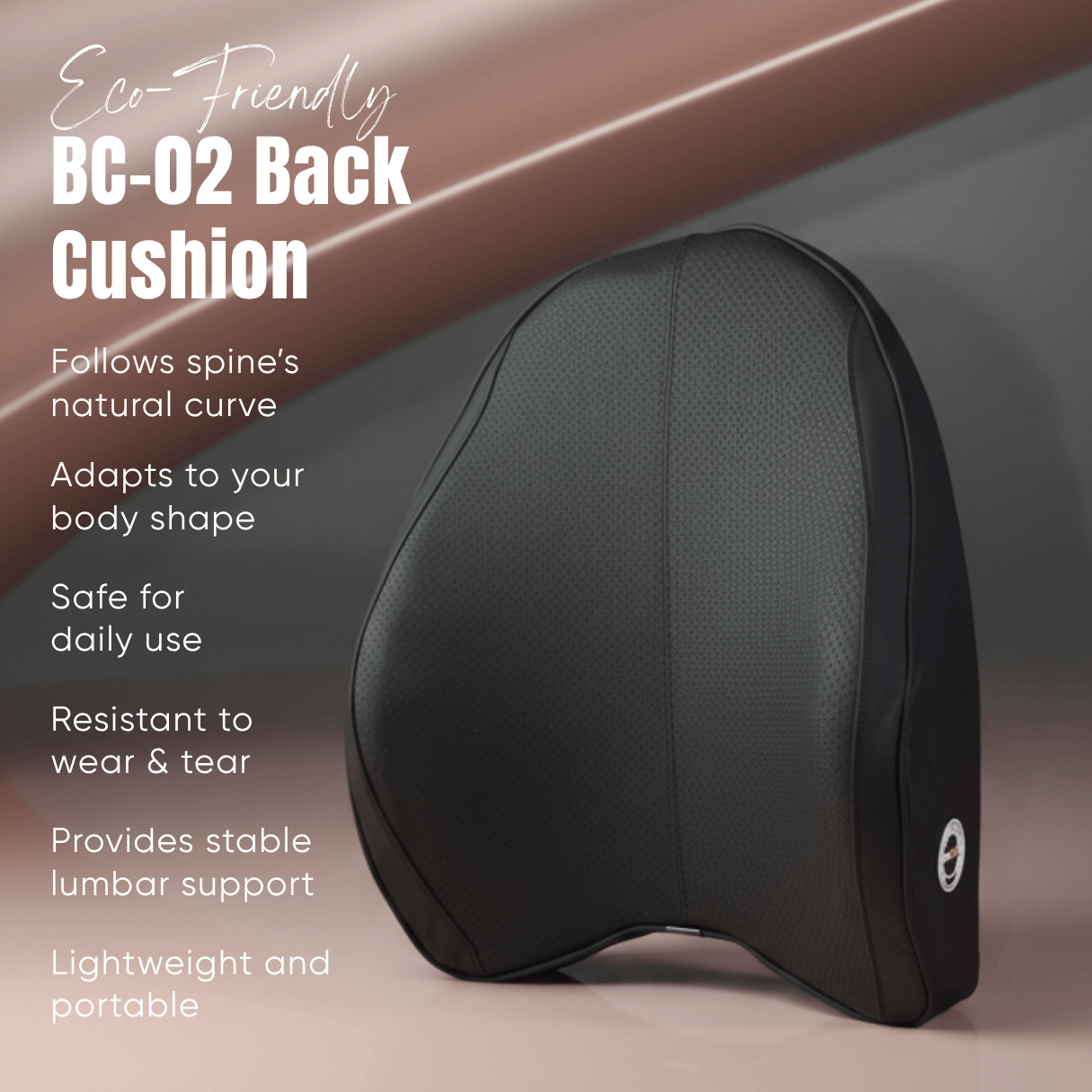 Leatherette Memory Back Cushion (3x Comfort)