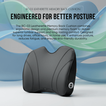 Leatherette Memory Back Cushion (3x Comfort)
