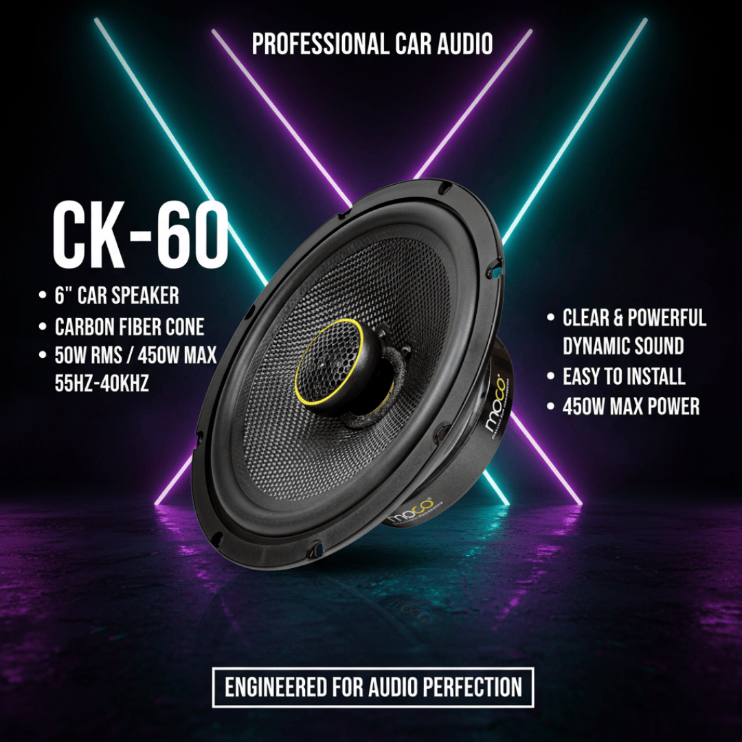 6" Co Axial Speaker Fibre Glass Cone RMS 40W