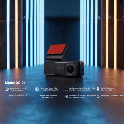 4K Dash Cam (Front) WiFi Mobile App Control