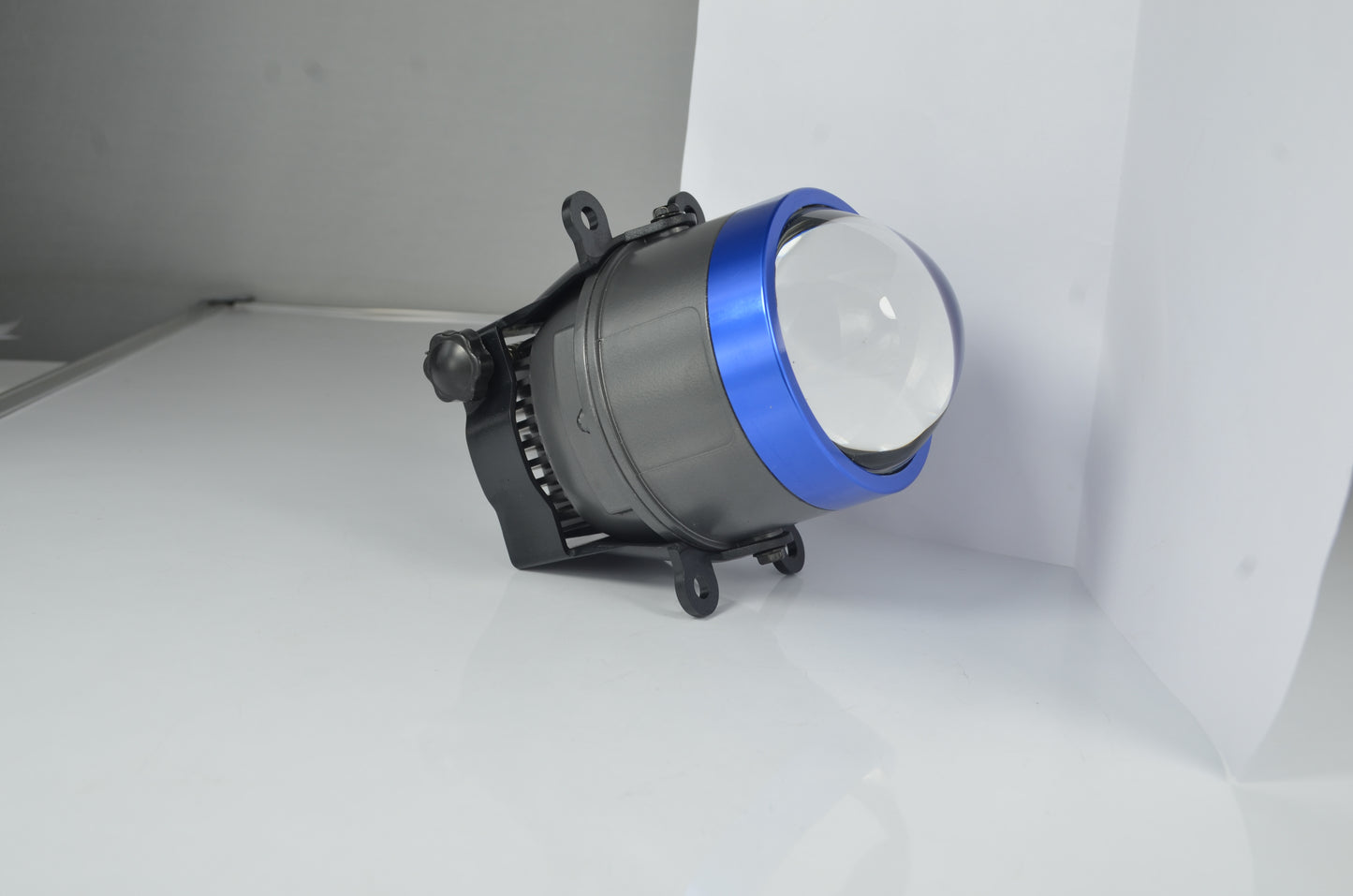 3.0" Tri Color (4300K+5000K+6000K) LED FOG Lamp Projector 100 Watts Crystal Blue Lens with Metal Remote