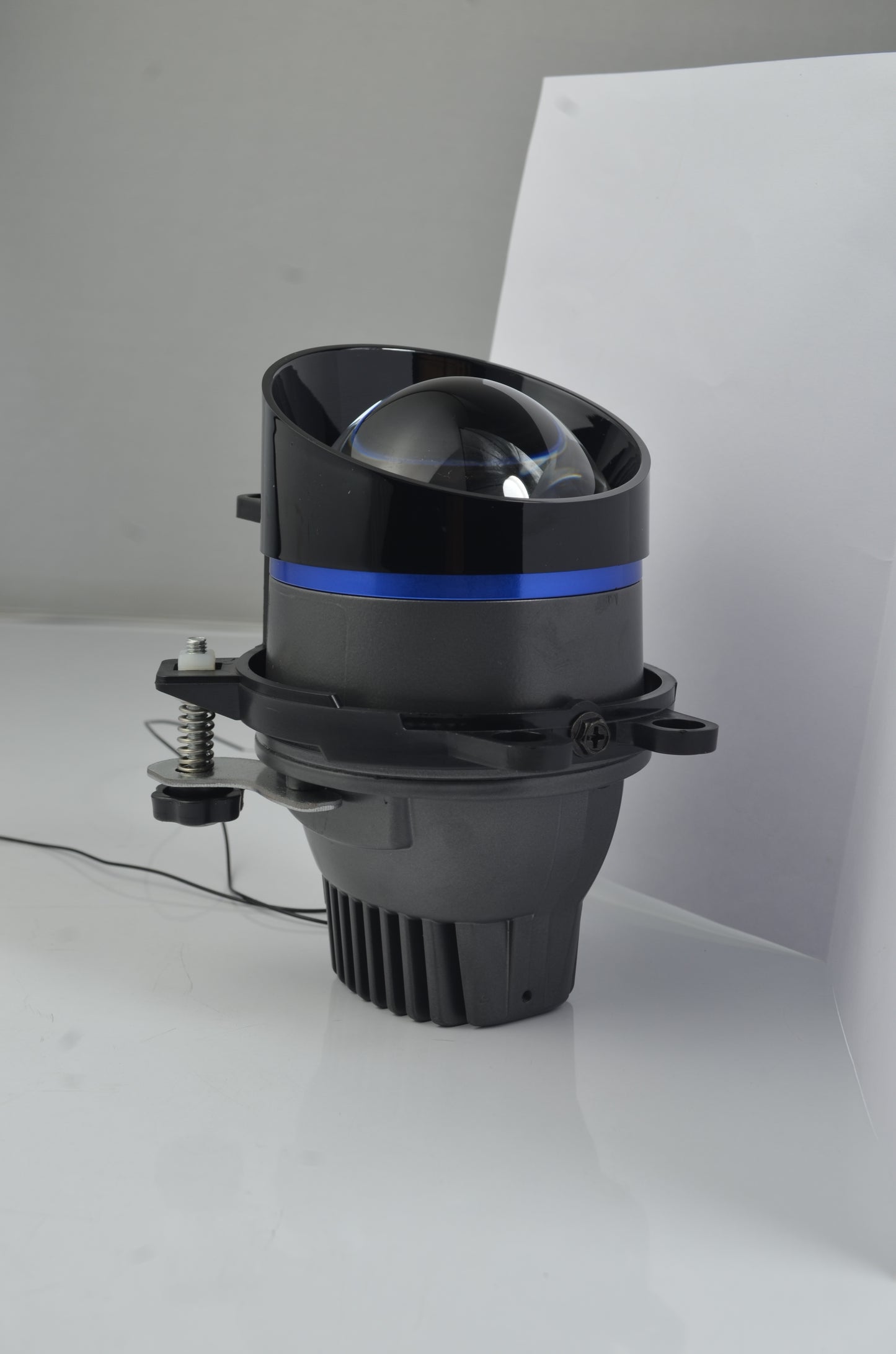 3.0" Tri Color (4300K+5000K+6000K) LED FOG Lamp Projector 100 Watts Crystal Blue Lens with Metal Remote