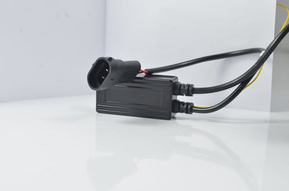 3.0" Tri Color (4300K+5000K+6000K) LED FOG Lamp Projector 100 Watts Crystal Blue Lens with Metal Remote