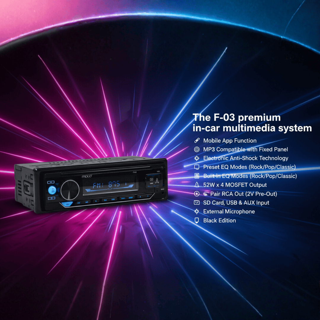 FM Player with 2.1A Charging (Performance Range) 6 RCA Out