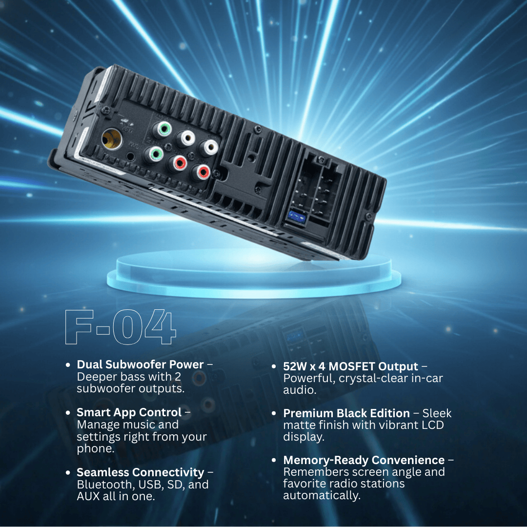 FM Player with 2.1A Charging  (Performance Range) 6 RCA Out