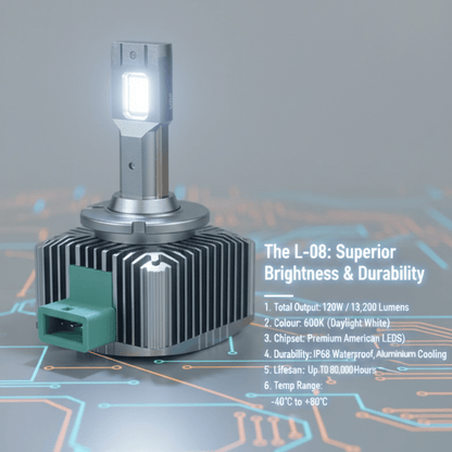 120W D-Series LED Lights (D1s, D2s, D3s, D4s, D5s & D8s)