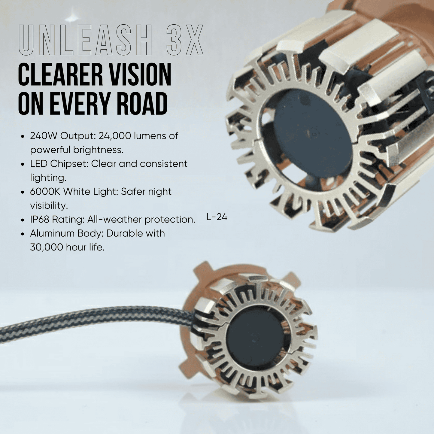 240W LED Light Single Beam