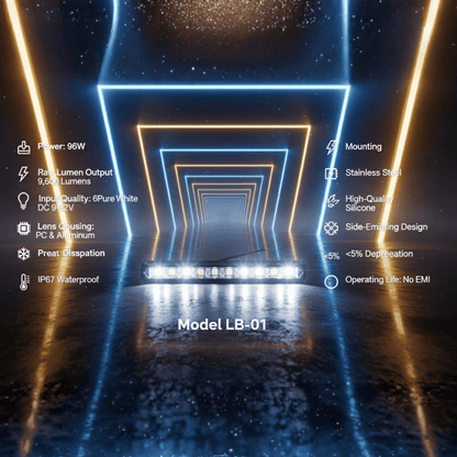 21" LED Bar with DRL - 96W