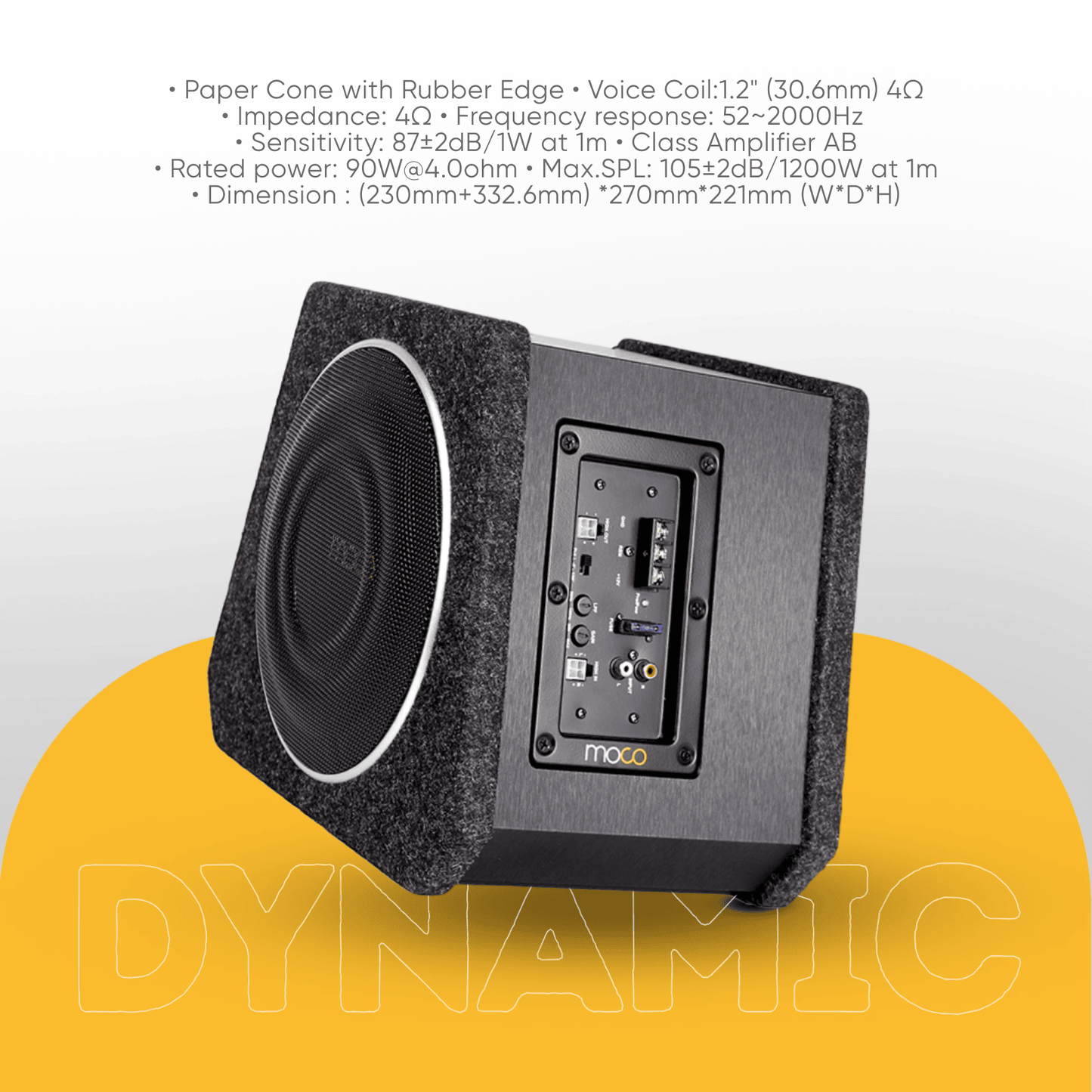 8" SubWoofer with Hi-Fi Amplifier RMS 300W