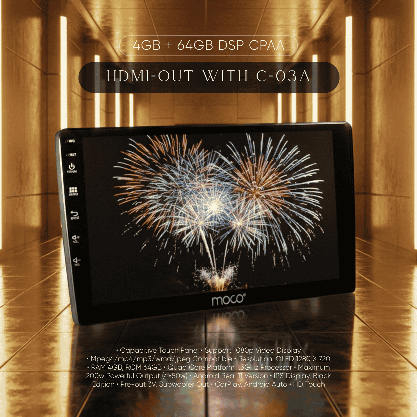 4GB + 64GB DSP CPAA (DIRECT) HDMI-OUT with C-03A