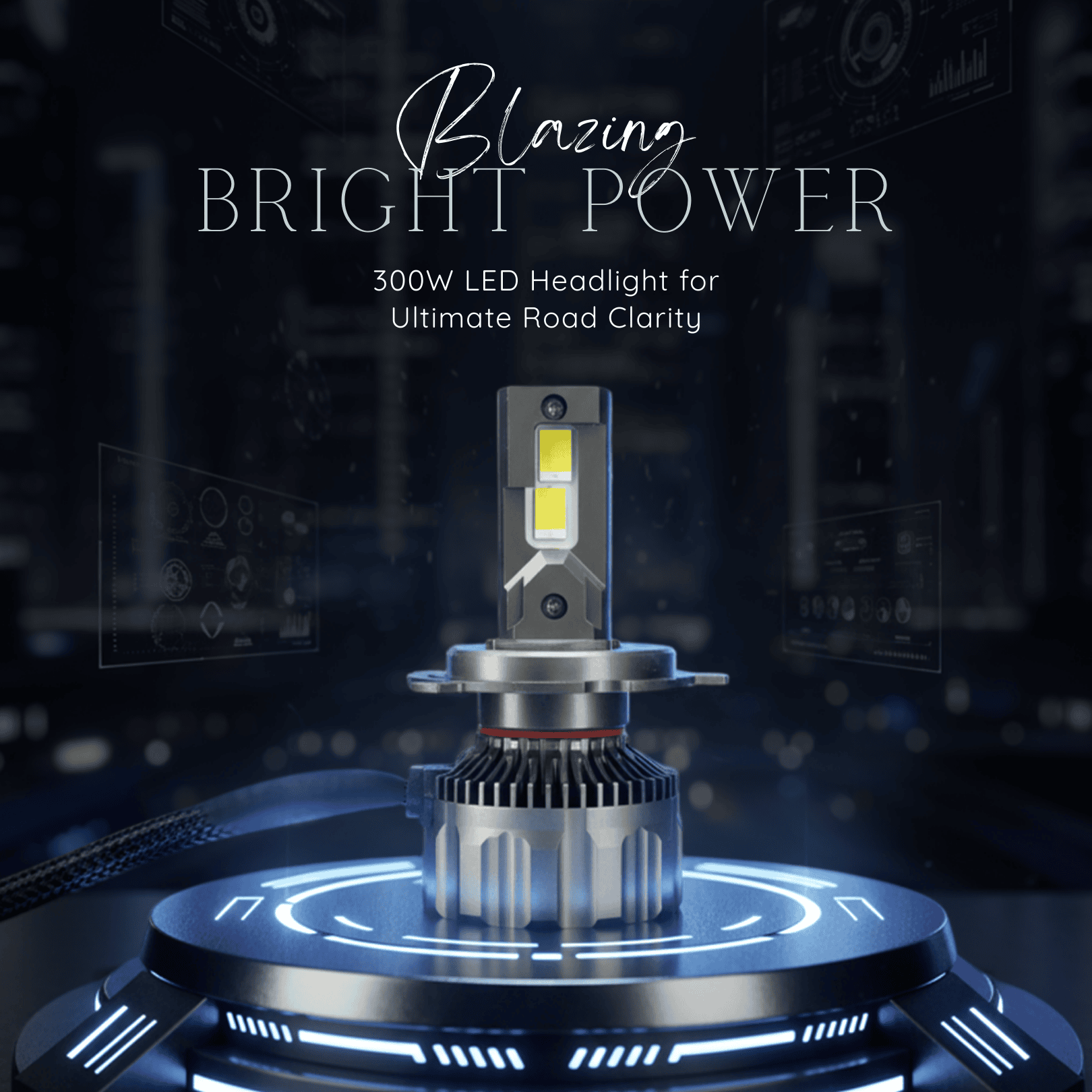 300W LED Light Single Beam – Moco Car Accessories