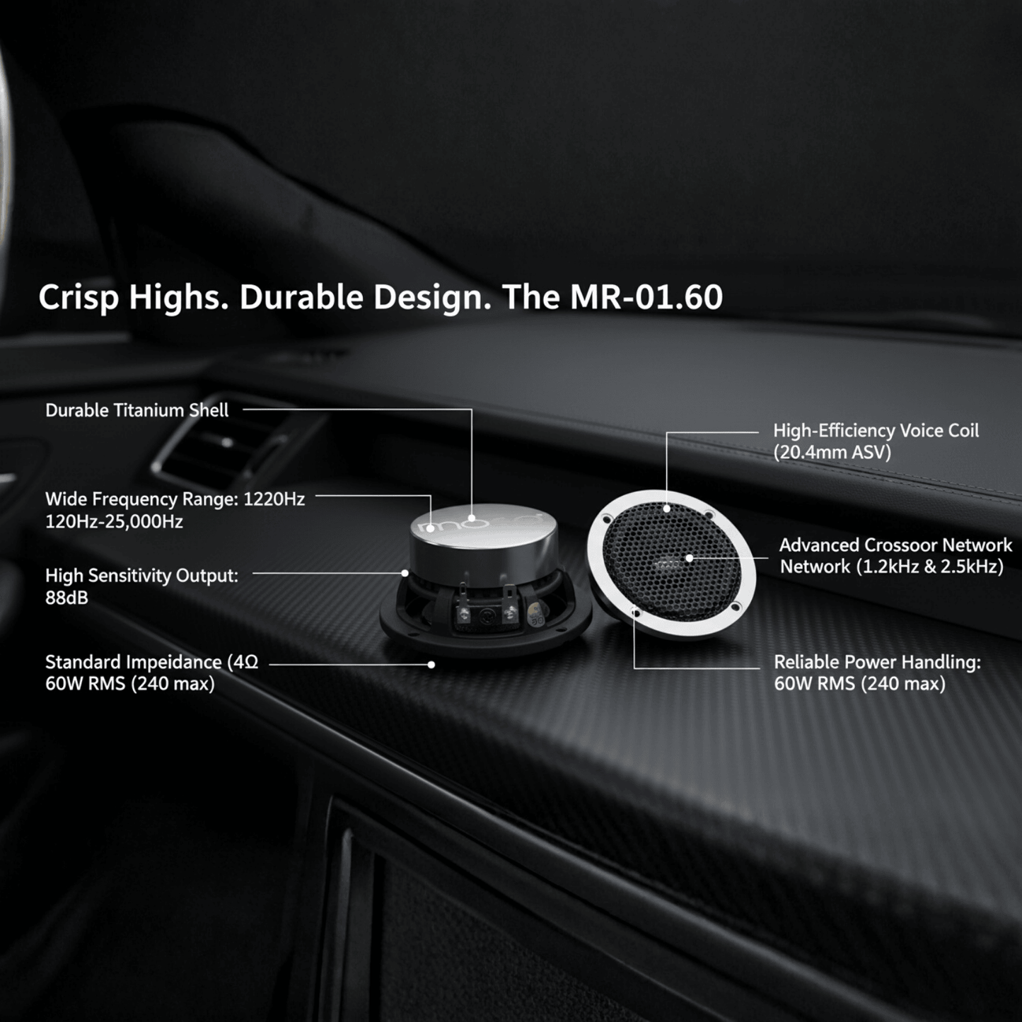 3.0" Center Speaker with RMS 60W