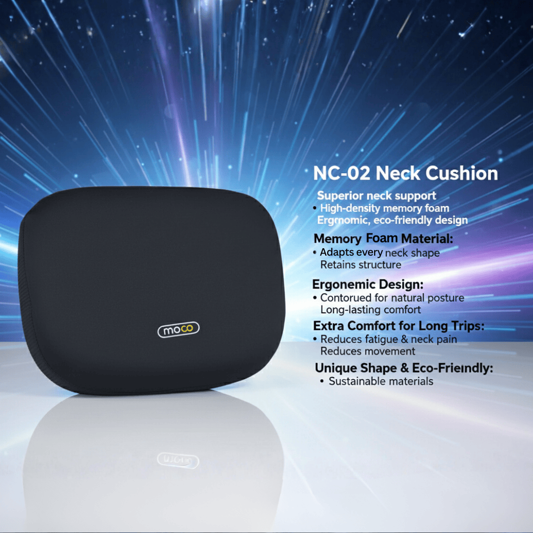 Leatherette Memory Neck Cushion (3x Comfort)