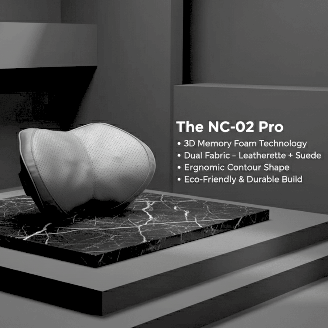 Leatherette Memory Neck Cushion (3x Comfort)