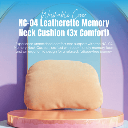 Leatherette Memory Neck Cushion (3x Comfort)