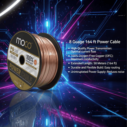 8 Guage 164 ft long Power Cable