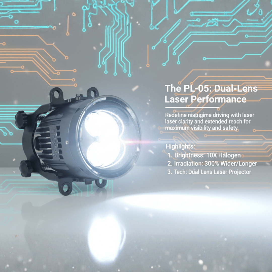 3.0" Dual Lazer Lens LED FOD Lamp Projector 110Watts