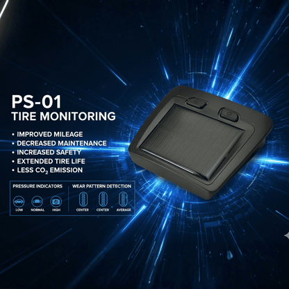 Tire Pressure Monitoring System with Solar Charging Display
