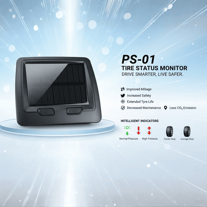 Tire Pressure Monitoring System with Solar Charging Display