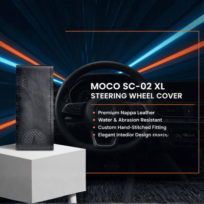 Nappa Leather Steering Wheel Cover (XL)