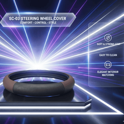 Leatherette Sewing Steering Cover (2x Comfort)