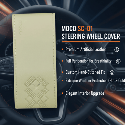 Leatherette Sewing Steering Cover (2x Comfort)