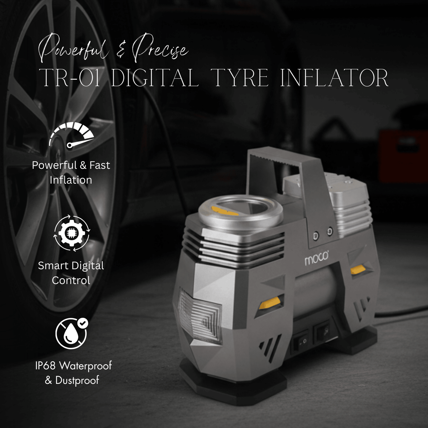 Heavy Duty Tire Inflator with Digital Display