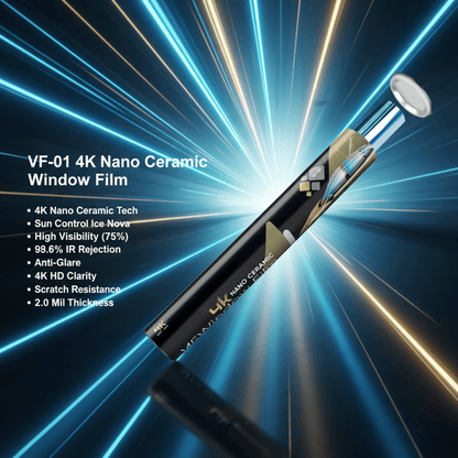 4K Nano Ceramic Window Film (ICE-NOVA) Max. Heat Rejection (Side & Back)