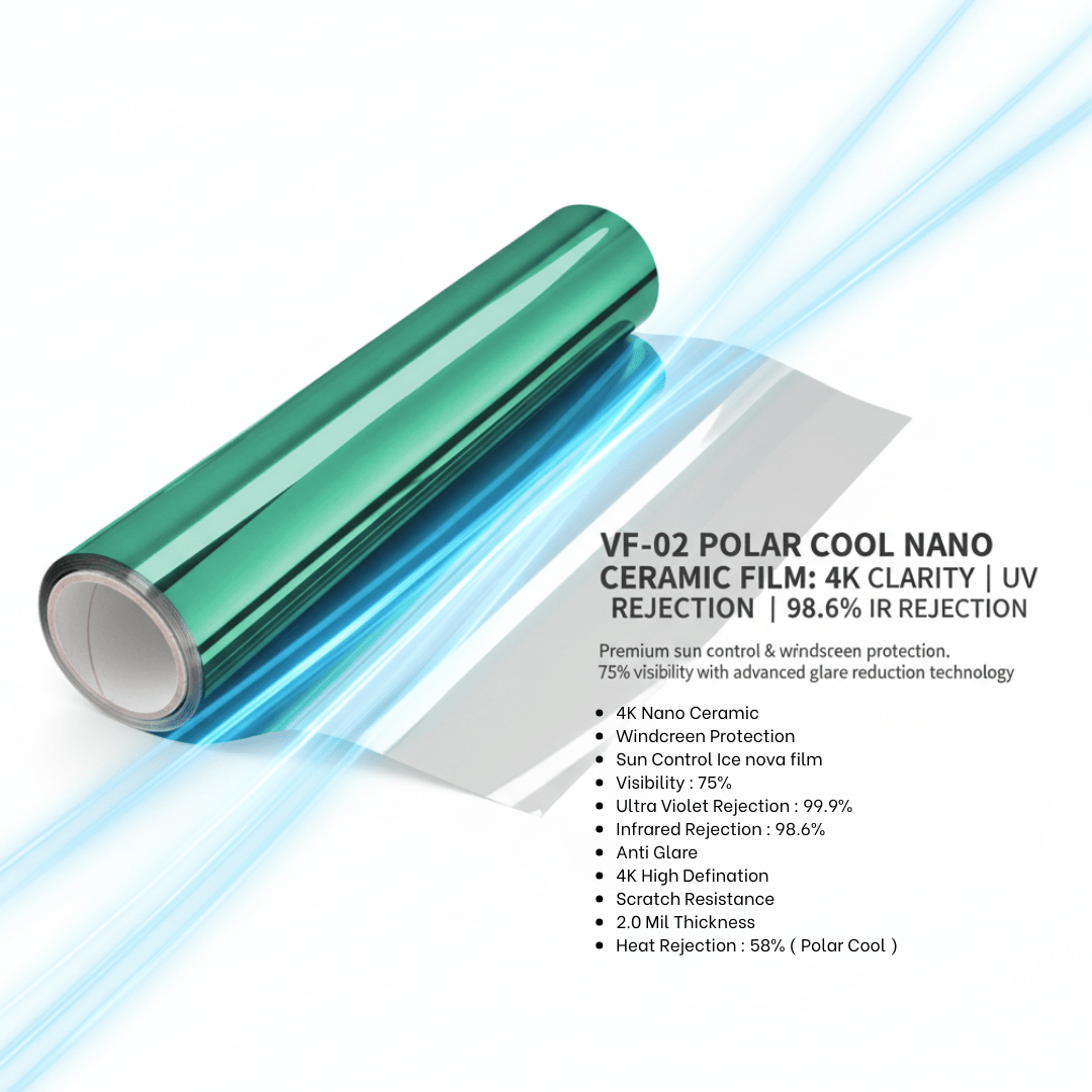 4K Nano Ceramic Windshield Film (ICE-NOVA) Max | Heat Rejection (Front)