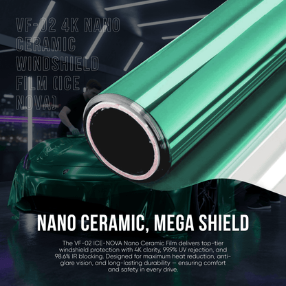 4K Nano Ceramic Windshield Film (ICE-NOVA) Max | Heat Rejection (Front)