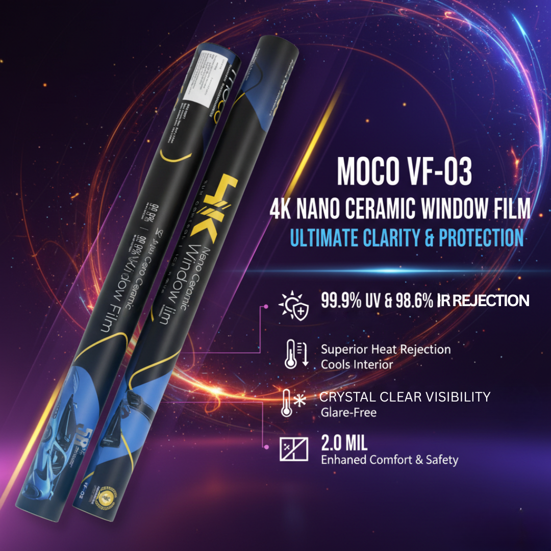 4K Nano Ceramic Window Film (ICE-NOVA) Max. Heat Rejection - Blue Shade ( (Side & Back)