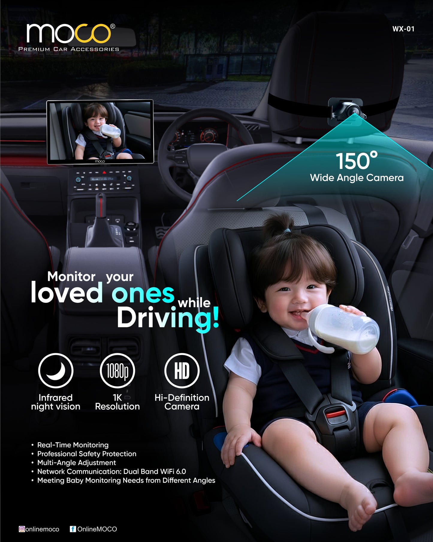 Wired to Wireless Carplay Device with In-Vehicle Camera