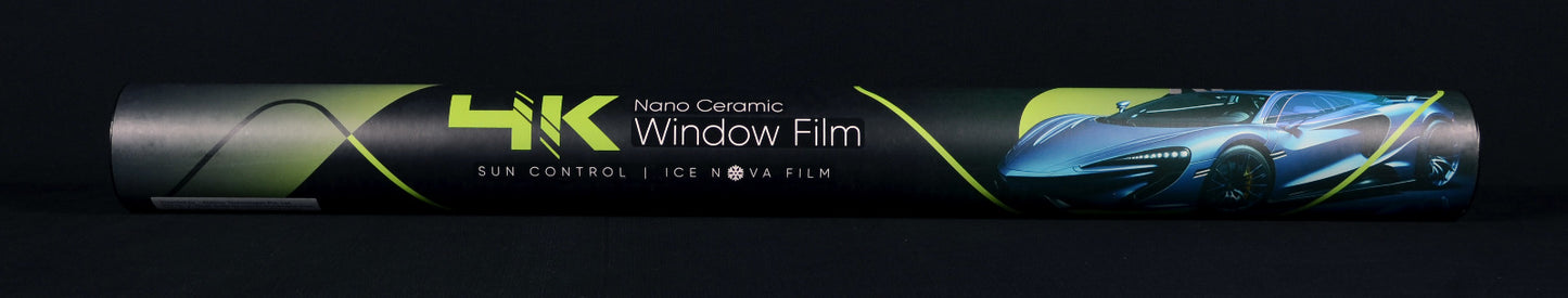 4K Nano Ceramic Window Film (ICE-NOVA) Max. Heat Rejection - Charcoal Shade ( (Side & Back)