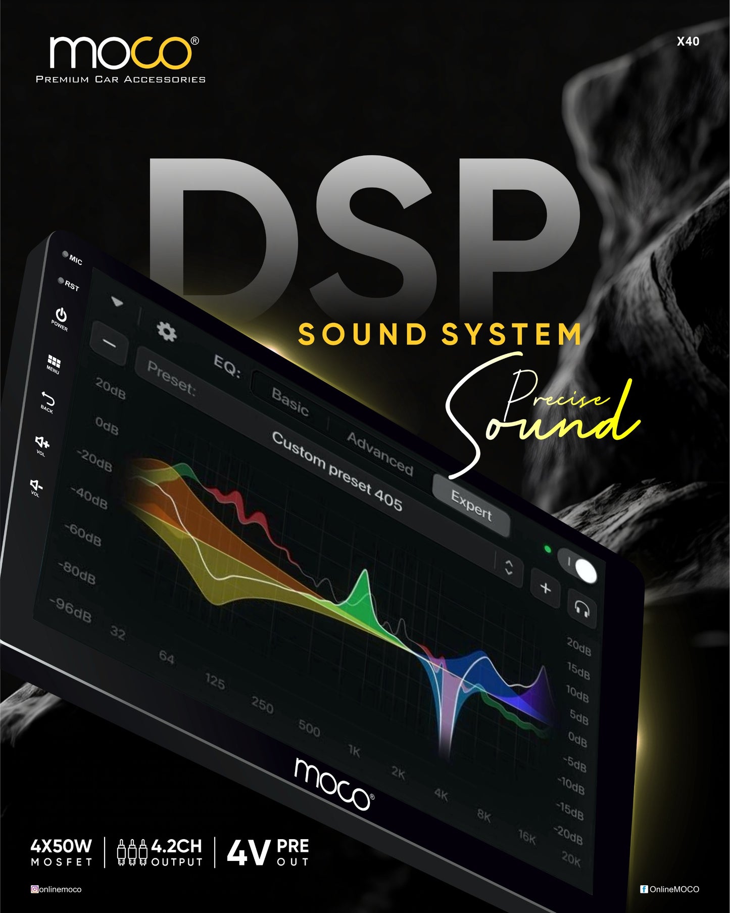 4GB + 64GB Performance Player with 4.2 CH Out, OLED, DSP & 360° Support