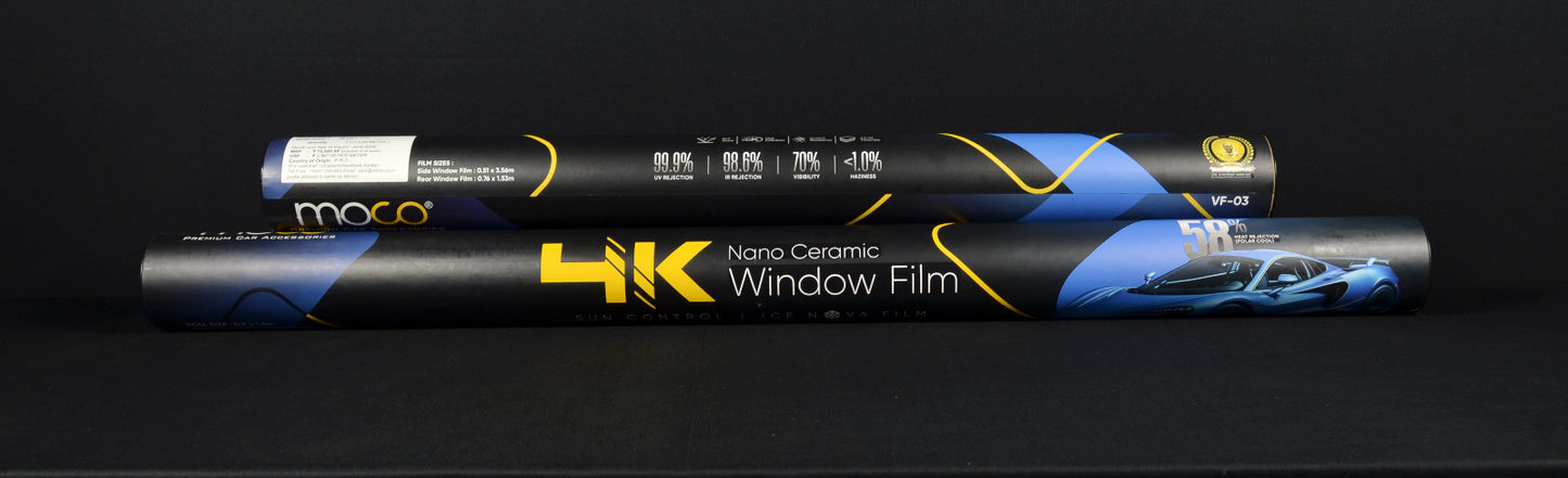 4K Nano Ceramic Window Film (ICE-NOVA) Max. Heat Rejection - Blue Shade ( (Side & Back)